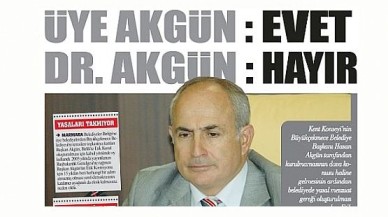 ÜYE AKGÜN: EVET BAŞKAN AKGÜN: HAYIR