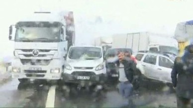 D-100 Karayolu'nda Silivri-Selimpaşa Yönü Trafiğe Kapandı