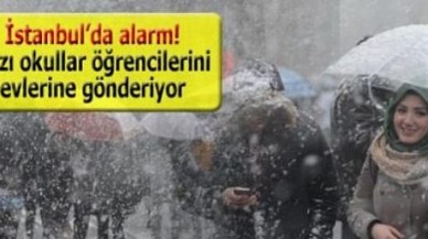 İstanbul'a beklenen kar geldi