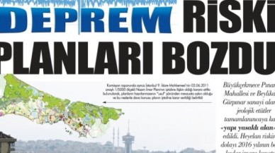 DEPREM RİSKİ PLANl BOZDU