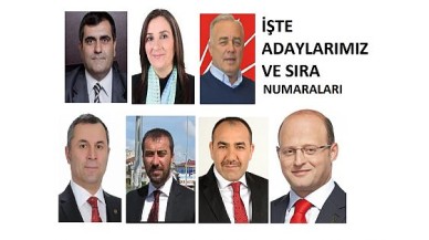 Aday listeleri açıklandı