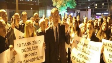 Başakşehirde Ali Ağaoğlu protestosu