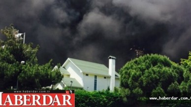 Silivride Fabrika cayır cayır yanıyor