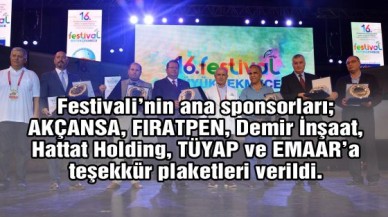 Ana sponsorlara plaket