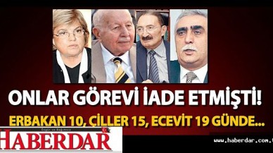 ONLAR İADE ETMİŞTİ !