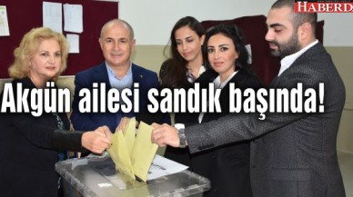 Akgün ailesi sandık başında!