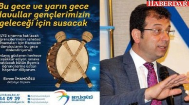 LYS için Ramazan davulunu susturdu