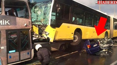 Metrobüs araçları biçti: Yaralılar var!