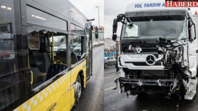 Metrobüs kaza yaptı: Yaralılar var