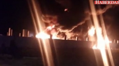 Silivride korkutan fabrika yangını