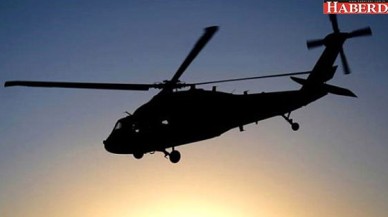 Polisleri taşıyan helikopter düştü!