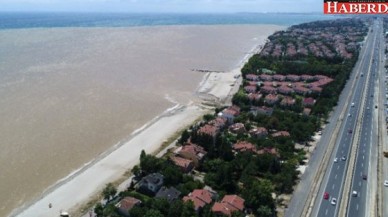 Havadan Silivri Sahilleri: Çamura Bulanmış Koca Bir Derya!
