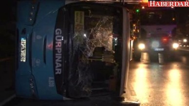 Avcılarda Halk Otobüsü Devrildi: 2si Ağır 6 Kişi Yaralı