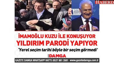 İstanbul’da güldüren adayların yarışı… İmamoğlu kuzu ile konuşuyor, Yıldırım parodi yapıyor…