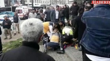 Özel halk otobüsü yayalara ve araçlara çarptı: Çok sayıda yaralı var