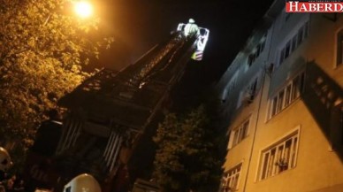 Avcılarda öğrenci evinde yangın paniği