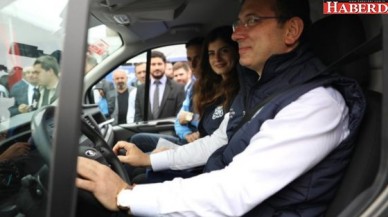 İmamoğlu yeleğini giydi şoför koltuğuna oturdu: Halk Süt yola çıktı