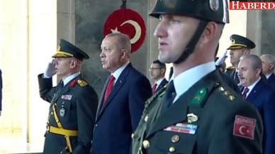 Devlet erkanı Anıtkabir’de…
