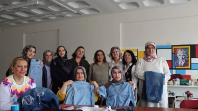 Maltepe’de kadınlar sashiko atölyesiyle ürünlerini yenilemeyi öğrendi