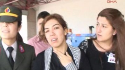 Cenazeyi 20 günlük eşi karşıladı