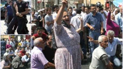 Operasyon protestosuna polis müdahalesi