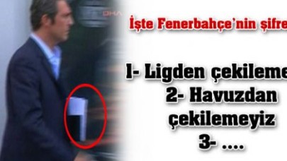 İşte Fener’in şifreleri