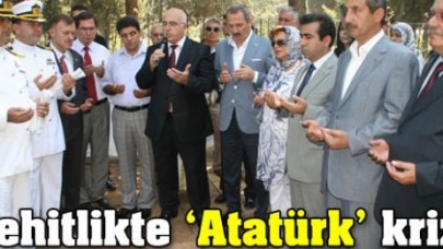 Şehitlikte Atatürk krizi