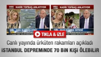 Topbaş: İstanbul depreminde 70 bin kişi ölebilir - izle