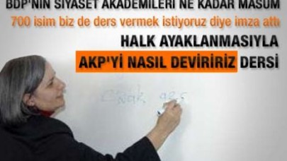 BDP akademisinde AKP'yi nasıl deviririz dersi