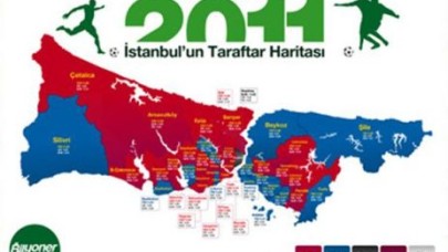 İstanbul'un taraftar haritası!