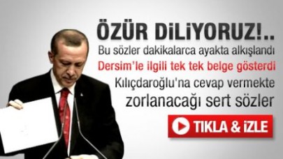 Erdoğan Dersim belgelerini açıklıyor