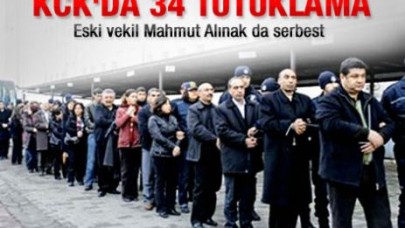 KCK davasında 34 tutuklama