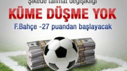 F.Bahçe -27 puandan başlayabilir