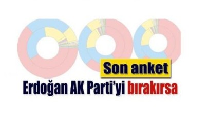Son seçim anketi; Erdoğan AK Parti'den ayrılırsa...