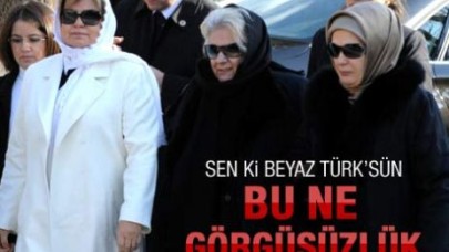 Çiller Menderes'in cenazesine bembeyaz geldi