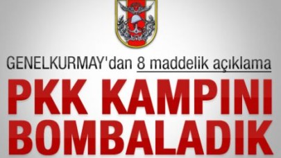 Genelkurmay'dan bombalama açıklaması