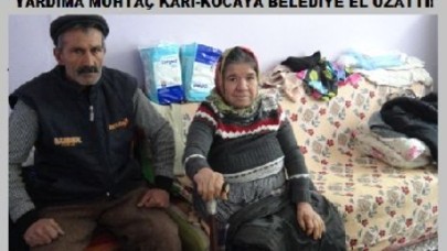 BELEDİYE YARDIM ETTİ