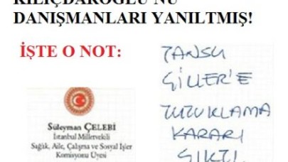 ÇİLLER GAFINA YOL AÇAN NOT ARTAYA ÇIKTI