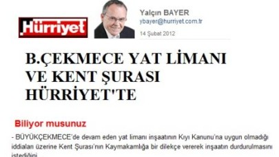 HABERİMİZ HÜRRİYET’TE