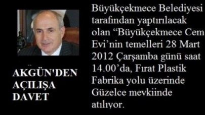 Büyükçekmece Cem Evi’nin temelleri atılıyor