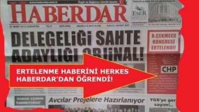 HABERDAR TERS KÖŞEYE YATIRDI!