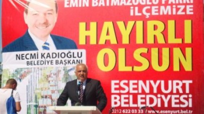 EMİN BATMAZOĞLU PARKI AÇILDI.