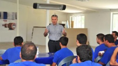 BAŞKAN UZUN, ASTEKS ÇALIŞANLARIYLA BULUŞTU.