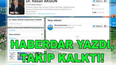 HABERDAR YAZDI TAKİP KALKTI!