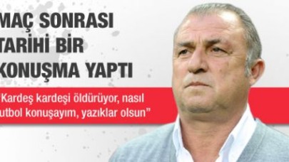 “İçimden Futbol Konuşmak Gelmiyor“