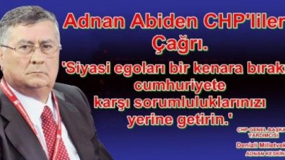 Keskin'den CHP'lilere çağrı