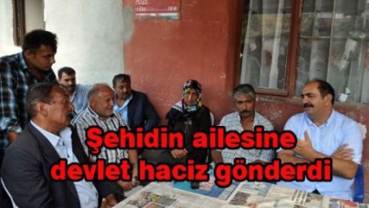 ŞEHİT AİLESİNE ÇAPAN DESTEĞİ