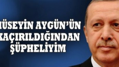 Erdoğan: Aygün'ün kaçırıldığından şüpheliyim