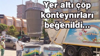 Yer altı çöp konteynırları beğenildi…