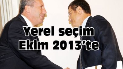 Yerel seçim Ekim 2013’te
